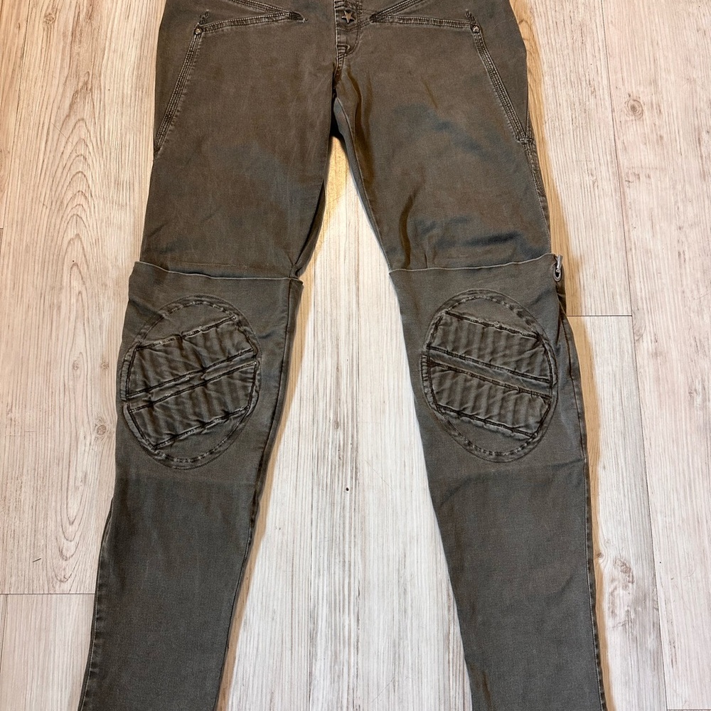Marithe Francois Girbaud Olive Skinny Pants
